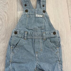 🍀2/$10 GAP Kids Navy Pin Striped Overalls